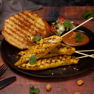 Indonesian Sate Ayam or Chicken Satay This is a classic Indonesian dish.