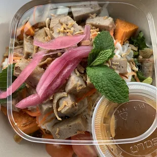 Vietnamese Grilled Pork Sausage Salad