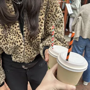 Brown sugar iced lattes with extra espresso