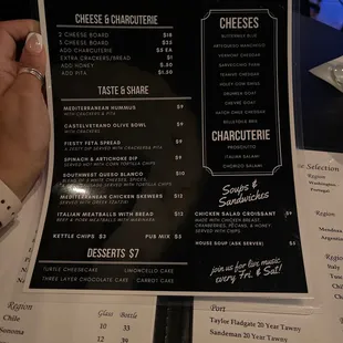 Food menu