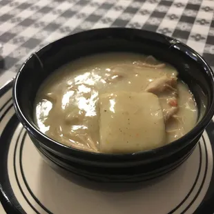 Chicken and dumplings are excellent!