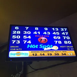 Play the California lottery at the HideawayBar!