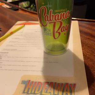 Souvenir cup.