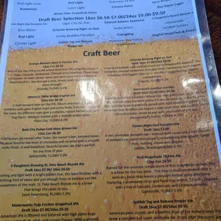Beer list