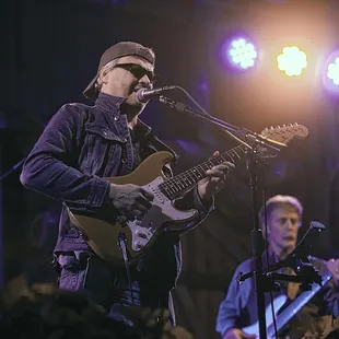Roger Anderson playing the blues at the Storytellers Hideaway Farm