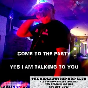 a man in a party hat
