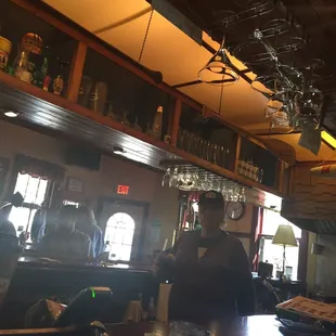 a man sitting at the bar