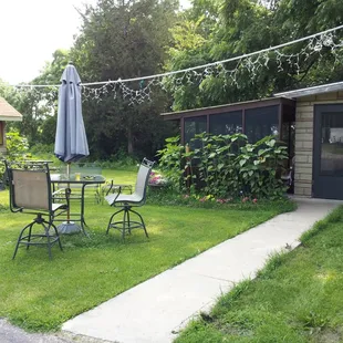 Take advantage of there out door seating very nice