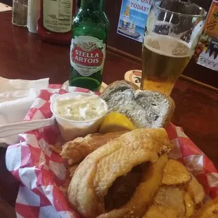 Friday fish fry. Combo of Cod, Perch, and Walleye.
