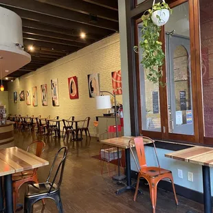 the interior of the restaurant