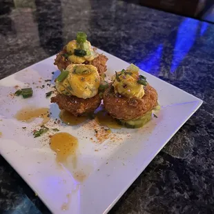 Deviled eggs minus bacon