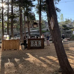 6/27/2023:  The Hideout Annex's Bar serving libations.