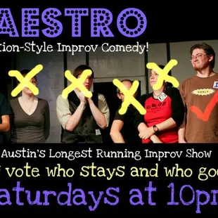 The longest running improv show in Austin... every weekend since 1999.