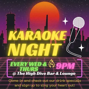 The High Dive Bar in Merced, California for Karaoke