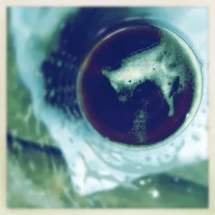 a close up of a cup of coffee