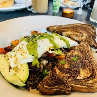 a plate of food on a table
