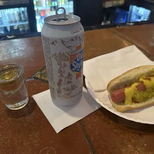 Chicago Handshake with a free hot dog!