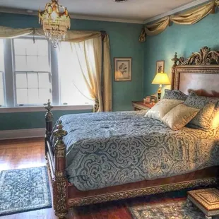 Elegant guest room with a direct river view.