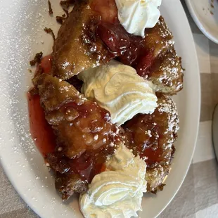 Strawberry Stuffed french toast