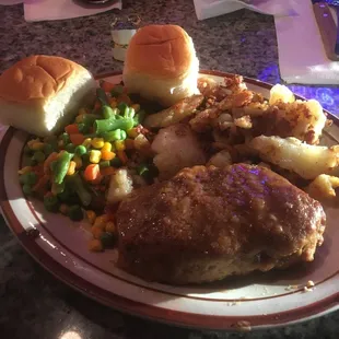 Pork chop special.