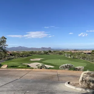a view of a golf course
