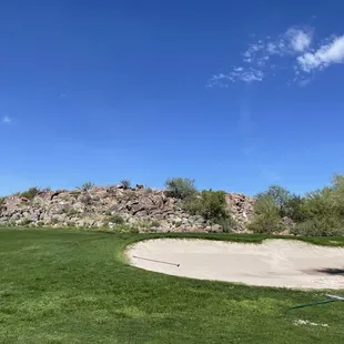 a view of a golf course