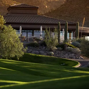 Views for days from the patio at the Bar &amp; Grille.