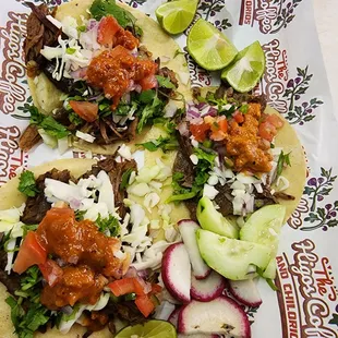 a plate of tacos