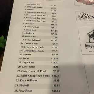 An excellent selection of hard to find spirits!