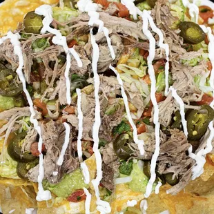 a plate of nachos