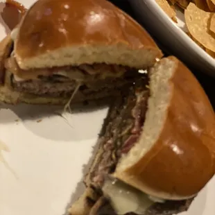 Mushroom Swiss Burger