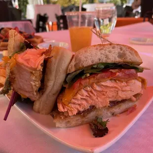 Odd take on a Salmon BLT