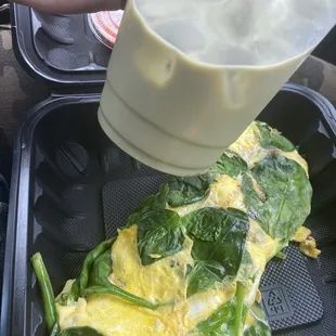 Flavorless Iced Matcha Latte with Oatmilk