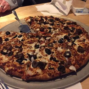 pizza, food