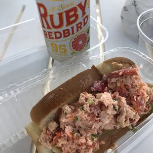 Lobster roll.  $20.  Available on some summer Saturday afternoons.
