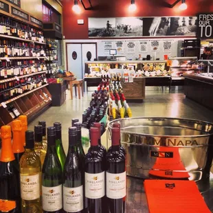 a variety of wines