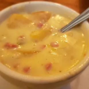 Real ham and potato soup, nice