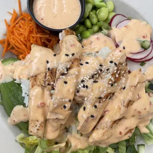 Poke Bowl - subbed chicken