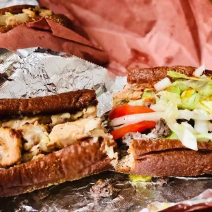 All the sandwiches have cool hip hop names