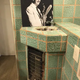 Since Morelli was over 6 foot, he wanted a sink he could shave in and brush his teeth without bending over.