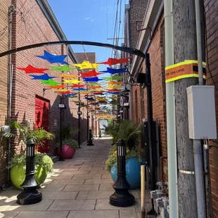 Alley next to theatre--SWEET!!