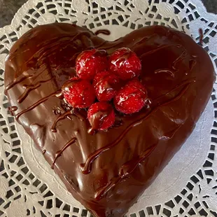 Chocolate Torte with raspberry
