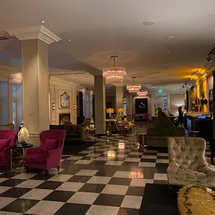 The bar area