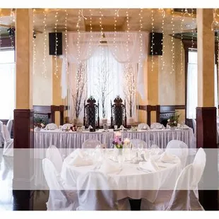 Head table fit for a king and queen