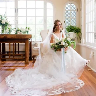 Breathless beauty in the bridal suites at Longview Mansion.