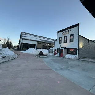 outside