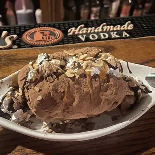baked potato ice cream dessert