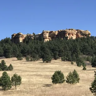 looking to the south of Historic Pinecrest is the landmark sandstone formation "Elephant Rock".