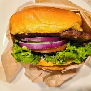 Classic Burger with cheddar