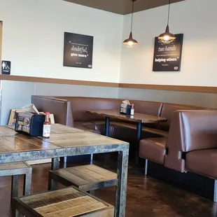 Interior, chairs way to low.